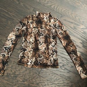 Snakeskin Sheer blouse